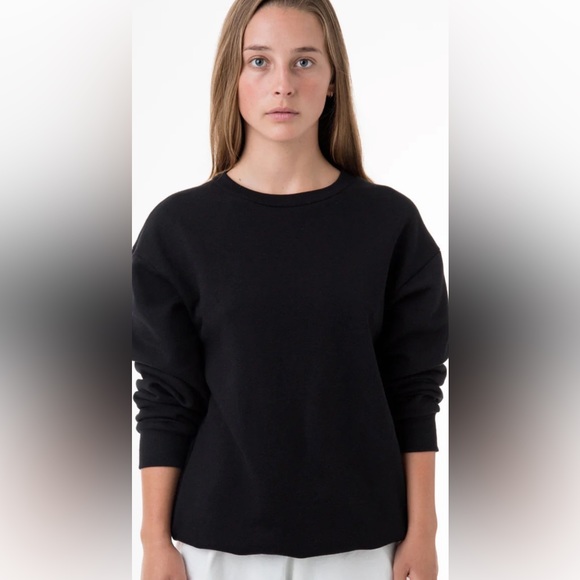 American Apparel Flex Fleece Crew Unisex Size XS Black BRAND NEW NEVER WORN - Picture 1 of 3